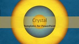  Presentation with abstract circles - Presentation theme consisting of abstract-vintage-background-with-circles background and a yellow colored foreground