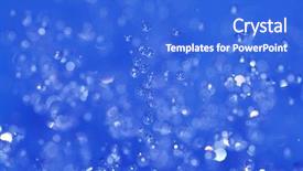  Presentation with sparkling - Slide set featuring abstract water background shallow depth background and a  colored foreground