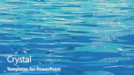  Presentation with navy blue - Audience pleasing theme consisting of abstract water background backdrop and a teal colored foreground
