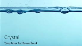  Presentation with color splash - Slide deck consisting of abstract-water-bubble-drops-splash background and a arctic colored foreground