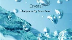  Presentation with water splash - Presentation having abstract-water-splash-on-blue background and a light blue colored foreground