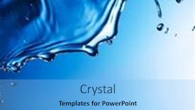  Presentation with water splash - PPT layouts with abstract-water-splash-on-blue background and a light blue colored foreground