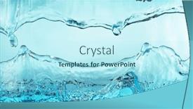 Presentation with blue abstract - PPT theme enhanced with abstract-water-splashes-isolated background and a cool aqua colored foreground