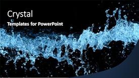  Presentation with black abstract - Theme having abstract-water-splashes-isolated and a  colored foreground