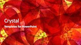  Presentation with watercolor red - Slide deck consisting of abstract watercolor painted background background and a crimson colored foreground