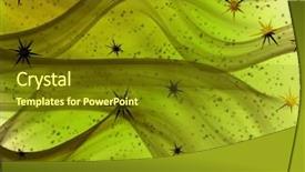  Presentation with abstract wave - Presentation having abstract wave background background and a tawny brown colored foreground