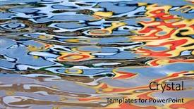  Presentation with water wave - Audience pleasing theme consisting of  backdrop and a  colored foreground.