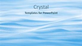  Presentation with snow - PPT theme enhanced with abstract-wavy-snow-surface background and a sky blue colored foreground