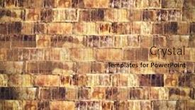  Presentation with old brick wall texture - PPT layouts having abstract-weathered-texture-of-stained background and a coral colored foreground