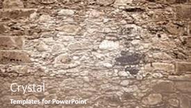  Presentation with old brick wall texture - PPT layouts consisting of abstract-weathered-texture-of-stained background and a coral colored foreground