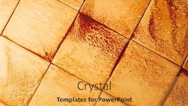  Presentation with tile - Presentation theme with abstract-wet-rust-scattering background and a yellow colored foreground