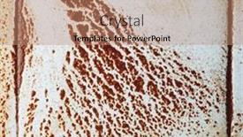  Presentation with tile - Presentation design having abstract-wet-rust-scattering background and a coral colored foreground