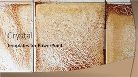  Presentation with tile - Presentation theme consisting of abstract-wet-rust-scattering background and a soft green colored foreground