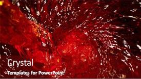  Presentation with abstract red - Beautiful slides featuring abstract-whirl-shape-of-red backdrop and a crimson colored foreground