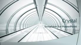  Presentation with black abstract - Slides enhanced with abstract white - black symmetric vanishing corridor background and a sky blue colored foreground