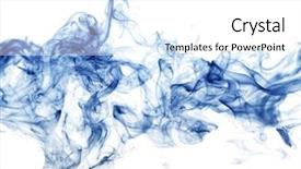  Presentation with abstract blue white - Slides enhanced with abstract white - blue smoke background and a white colored foreground