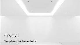  Presentation with gallery - Slides having abstract white - empty gallery background and a white colored foreground