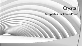  Presentation with abstract light - Slide set enhanced with abstract white - modern light building background and a white colored foreground