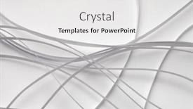  Presentation with abstract wave - Amazing slide deck having abstract-white-color-strip-wave backdrop and a white colored foreground