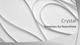  Presentation with abstract wave - PPT theme having abstract-white-color-strip-wave background and a white colored foreground