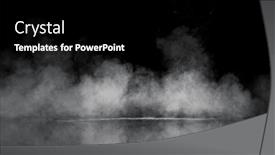  Presentation with black-abstract - PPT theme having abstract-white-smoke-on-black and a black colored foreground