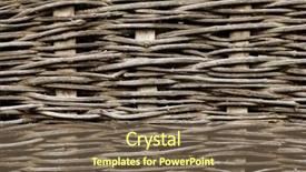  Presentation with wicker - PPT theme with abstract wicker backround background and a violet colored foreground