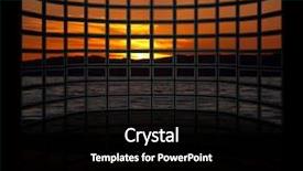  Presentation with sunset - Presentation theme with abstract widescreen - tfts showing sunset background and a black colored foreground