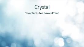  Presentation with winter - Presentation theme with abstract winter bokeh background and a cool aqua colored foreground