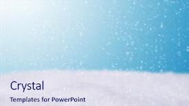  Presentation with mountains fantasy abstract nature landscape - Colorful PPT theme enhanced with abstract winter landscape with snow backdrop and a sky blue colored foreground
