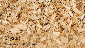  Presentation with chip - Colorful presentation theme enhanced with abstract wood chip background backdrop and a coral colored foreground