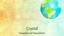  Presentation with environmental - Beautiful PPT theme featuring abstract world map print backdrop and a soft green colored foreground