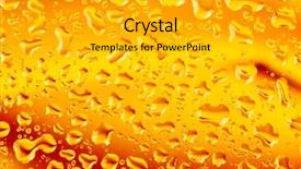  Presentation with abstract water drops - PPT theme consisting of dream job occupation career aspiration concept background and a seafoam green colored foreground