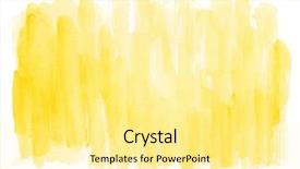  Presentation with abstract watercolor - Audience pleasing PPT theme consisting of abstract yellow watercolor hand painted backdrop and a blonde colored foreground