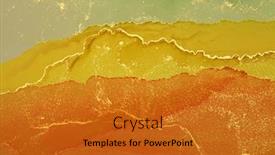  Presentation with abstract alcohol - Cool new theme with abstract-yellow-wave-blots-horizontal backdrop and a gold colored foreground