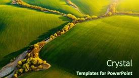  Presentation with agrarian - Presentation consisting of abstraction-agricultural-area-and-green background and a tawny brown colored foreground