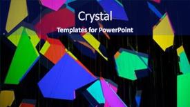  Presentation with colored - PPT theme with abstraction different colored geometrical figures background and a navy blue colored foreground