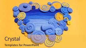  Presentation with ocean - Cool new PPT theme with abstraction of the seabed ocean backdrop and a yellow colored foreground