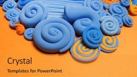  Presentation with ocean - Slide deck consisting of abstraction of the seabed ocean background and a gold colored foreground