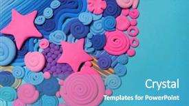  Presentation with modeling - Beautiful theme featuring abstraction of the seabed ocean backdrop and a teal colored foreground