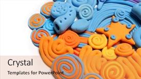  Presentation with modeling - Audience pleasing PPT layouts consisting of abstraction of the seabed ocean backdrop and a gold colored foreground