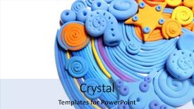  Presentation with modeling - Slides with abstraction of the seabed ocean background and a light blue colored foreground