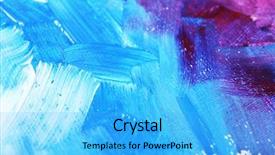  Presentation with abstract - Amazing presentation design having abstratc design - abstract colorful brushstrokes as background backdrop and a light blue colored foreground