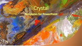  Presentation with oil - Amazing PPT layouts having abstratc design - very nice image backdrop and a tawny brown colored foreground