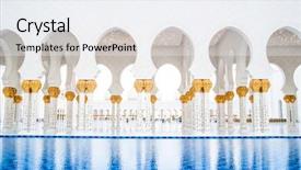  Presentation with abu dhabi - Colorful slide set enhanced with abu dhabi sheikh zayed white backdrop and a white colored foreground