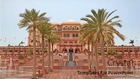  Presentation with abu dhabi - PPT theme having abu-dhabi-uae-april-27 background and a coral colored foreground