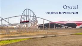  Presentation with roller coaster - Presentation theme consisting of abu-dhabi-uae-march-27 background and a sky blue colored foreground