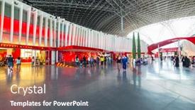  Presentation with amusement park - Slide set with abu-dhabi-uae-march-27 background and a gray colored foreground