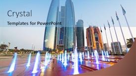  Presentation with third - Presentation enhanced with abu-dhabi-uae-march-28 background and a light blue colored foreground