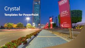  Presentation with abu dhabi united arab emirates - PPT theme consisting of abu-dhabi-uae-march-28 background and a ocean colored foreground