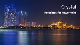  Presentation with abu dhabi united arab emirates - Colorful PPT theme enhanced with abu-dhabi-uae-march-28 backdrop and a navy blue colored foreground